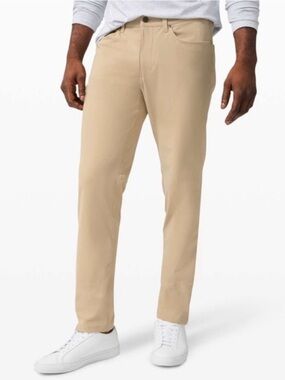 Lululemon ABC Pant Classic *Warpstreme Tan Khaki Size 33 M5ADFS